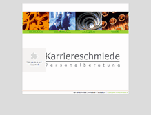 Tablet Screenshot of karriereschmiede.at